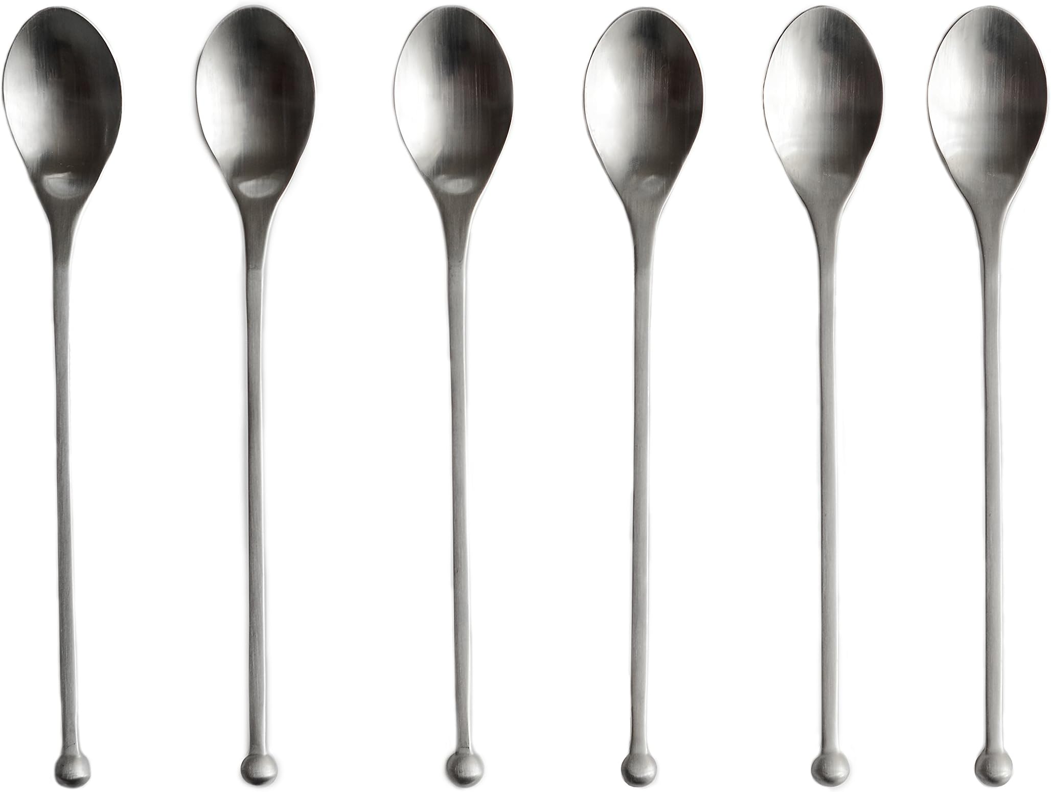 Tea Modern Iced Teaspoon Cocktail, 6 Piece Set, gloss
