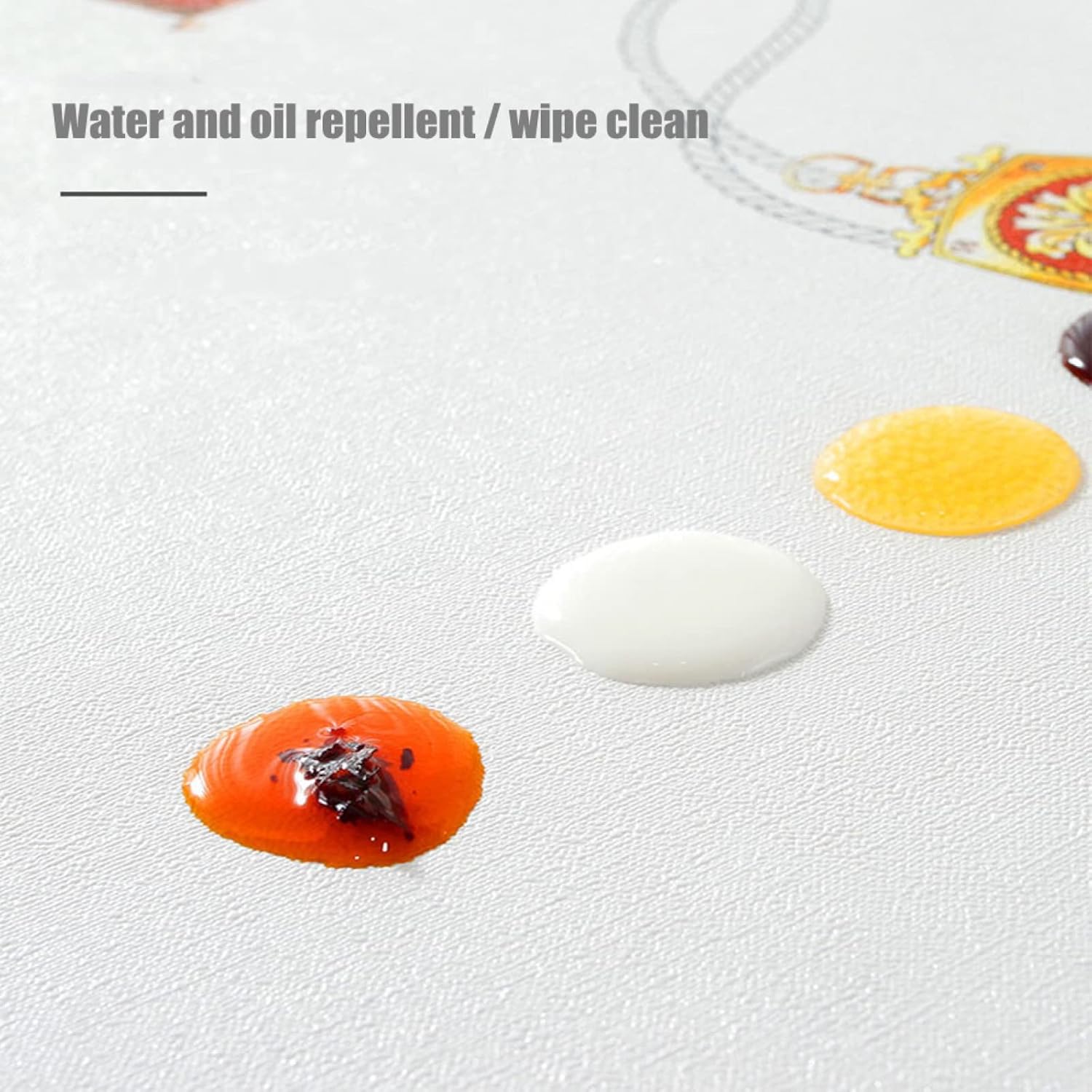 FXBZA Waterproof PVC Protective pad for Table/Table mat Table Cover Wipe Clean Tablecloth-Luxury Waterproof and Wipeable,140x220cm