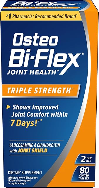 Osteo Bi-Flex Triple Strength Glucosamine Chondroitin Supplement, Coated Tablets