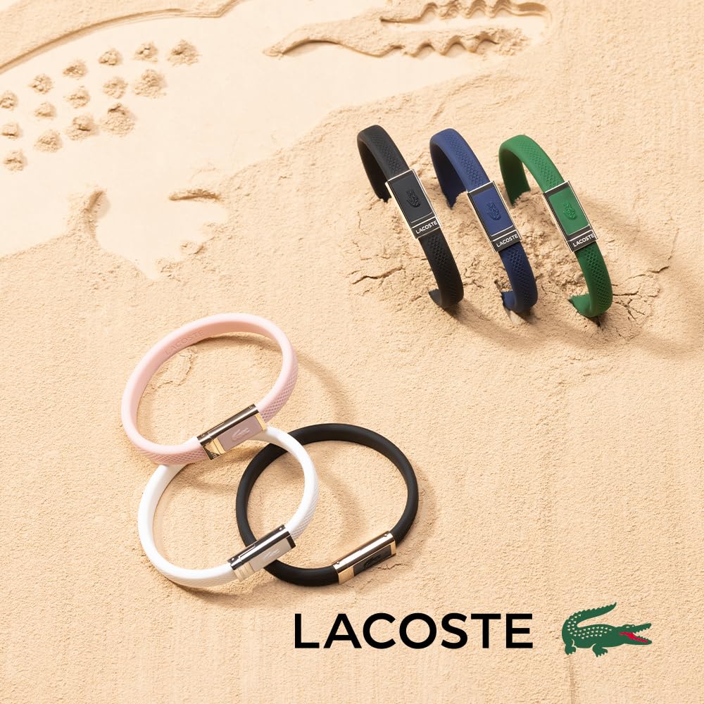 Lacoste Męska bransoletka silikonowa LACOSTE.12.12 kolekcja - 2040116, Jeden rozmiar, Silikon, Bez kamieni szlachetnych