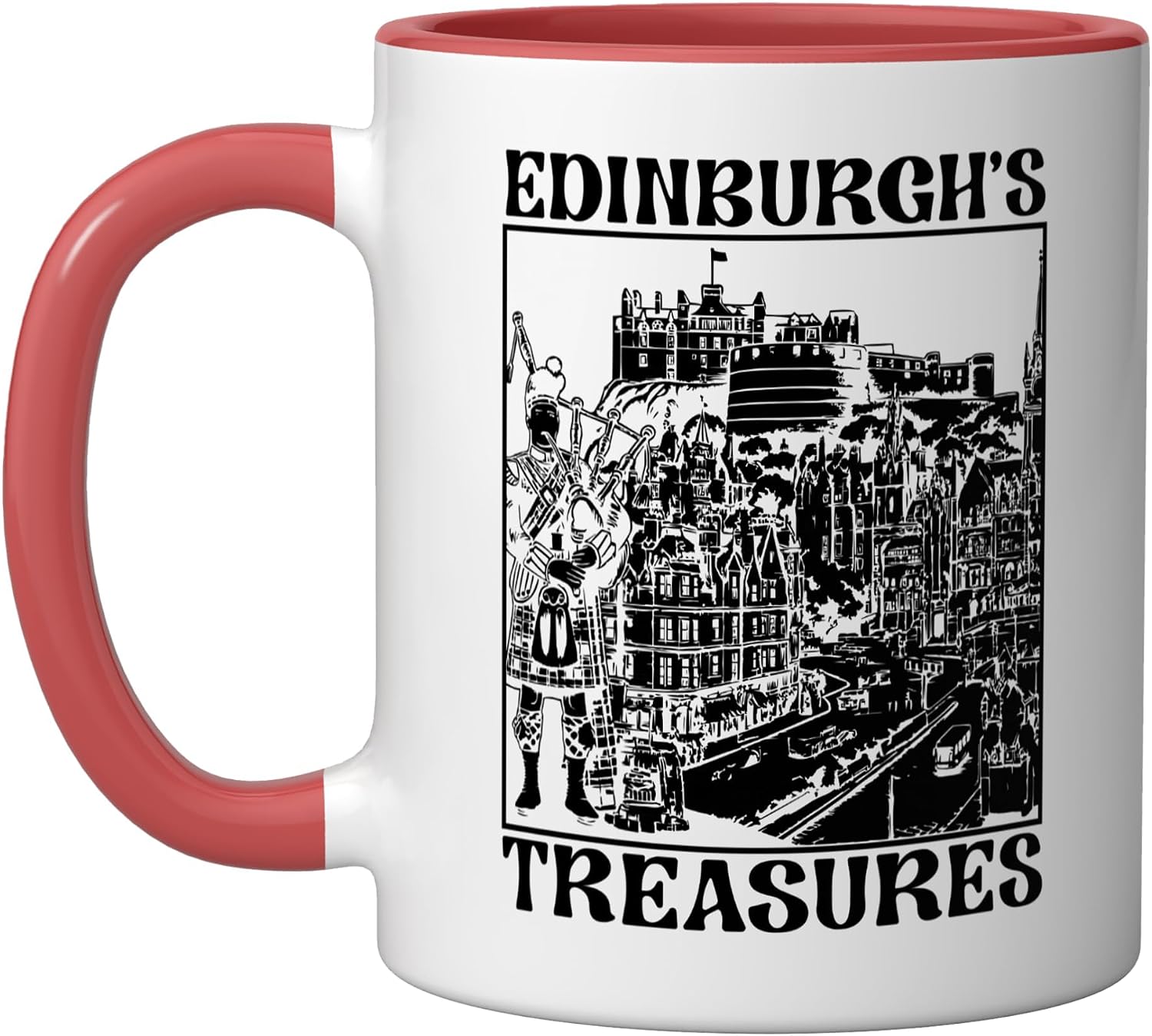 Edinburgh Scotland Country Travel Vacation I Love Edinburgh Ceramic Mug, Blue/White, 15oz image 5