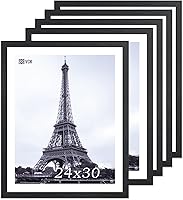 Vista 64 de VCK Marco para póster con plexiglás pulido, juego de 5 formatos horizontal y vertical, incluye piezas metálicas para colgar, 18 x 24 pulgadas