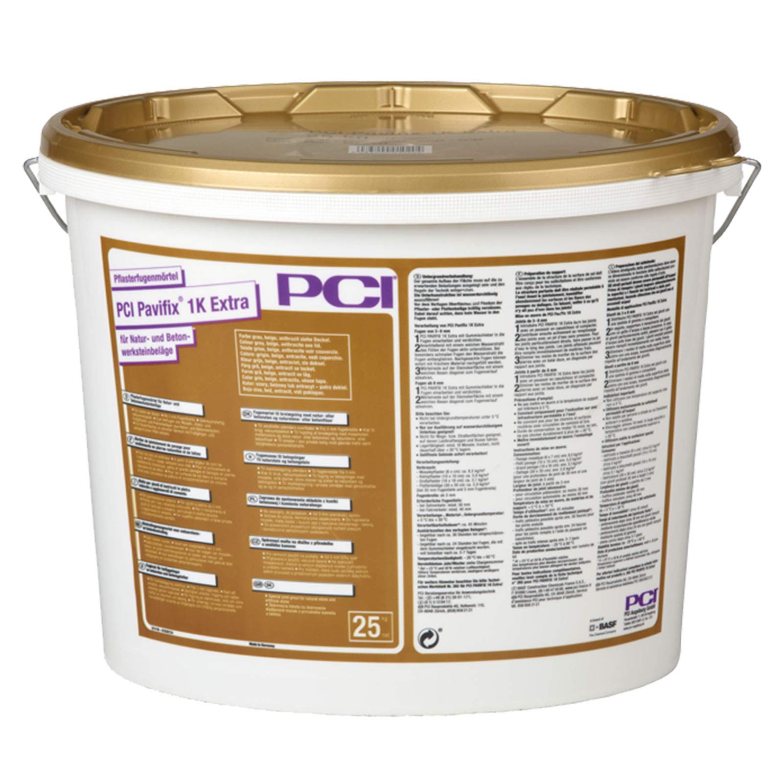 PCI Pavifix Secchiello di malta, 25 kg, 1 kg extra