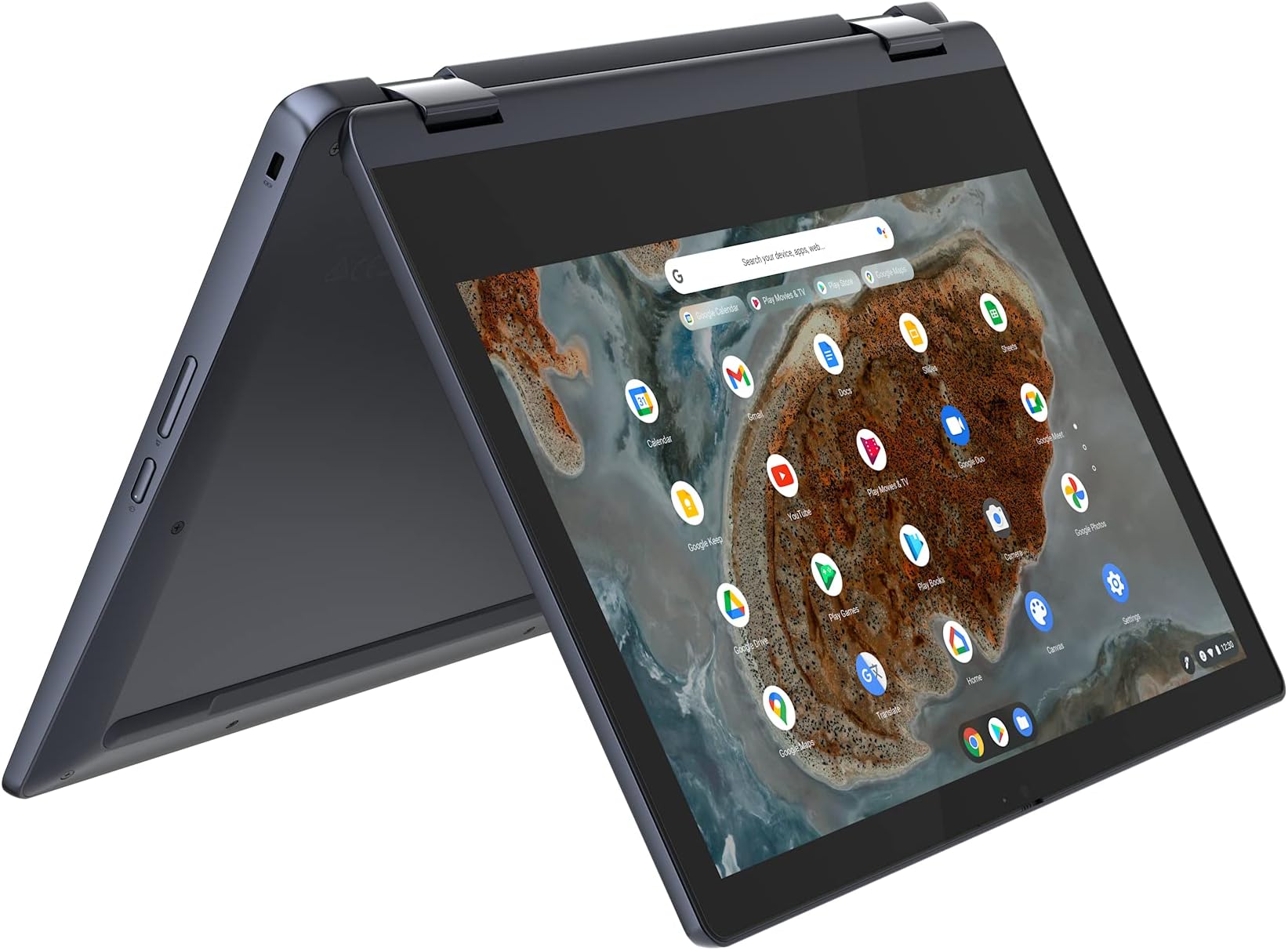 Lenovo IdeaPad Flex 3 Chromebook 11inch HD Laptop (MediaTek MT8183, 4 GB RAM, 64GB eMMC, ARM Mali-G72 MP3 GPU, Chrome OS) – Abyss Blue: image 1 of 8