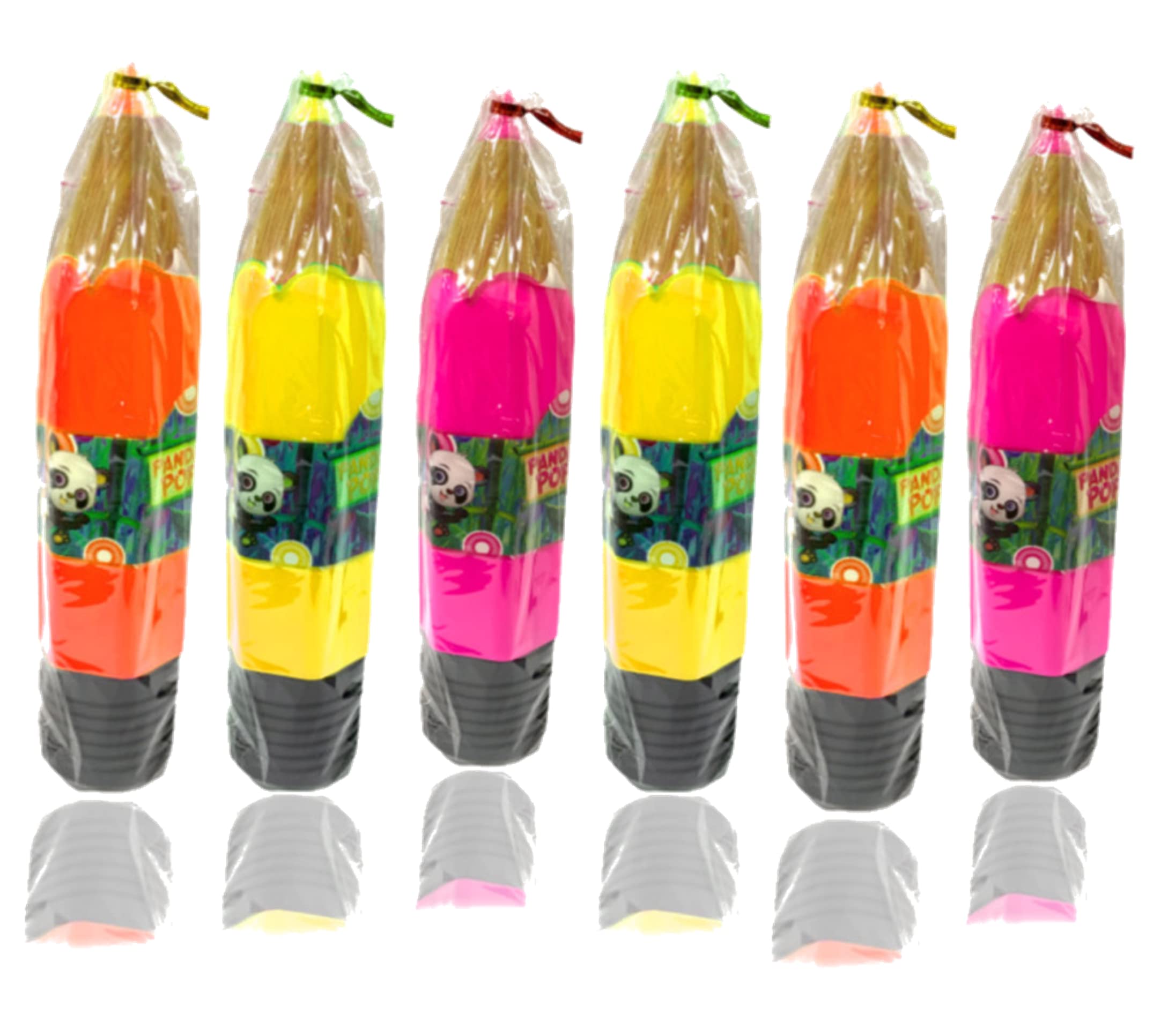 ShubhKraft Return Gift in Bulk for Kids | Multi Print Pencil Shape Pouches/Stationery Pouch with Screw Cap/School Accessories for Kids (Pack of 6, Multicolor) (B09ZLGDVDC) Amazon Price History, Amazon Price Tracker
