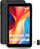 PRITOM TAB7 Tablet 7 Inch Compact Portable for Android 13 Android Tablet, Bluetooth WiFi, 32GB ROM2GB RAM256GB Expansion, IPS Screen, GMS Certified, E-Book, Cartoon, Video, FM Radio, USB-C 255g,