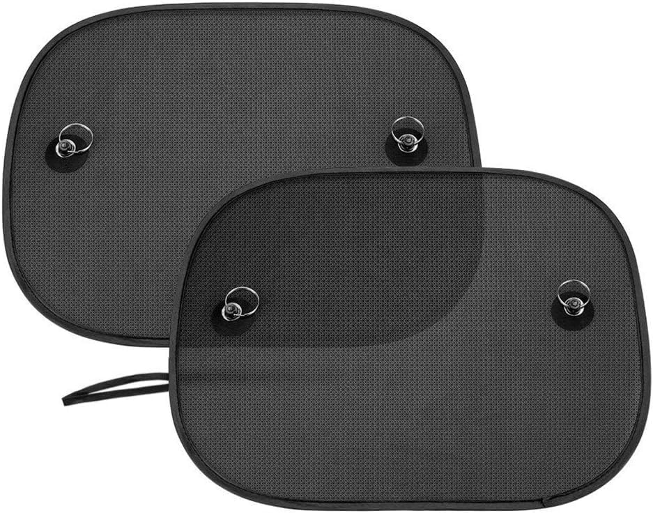 2 Pack Car Side Window Sunshades Universal Harmful UV Rays Sun Glare Heat Blocking for Baby Kids Pets, 44cm*36cm (Suction cup Stick)