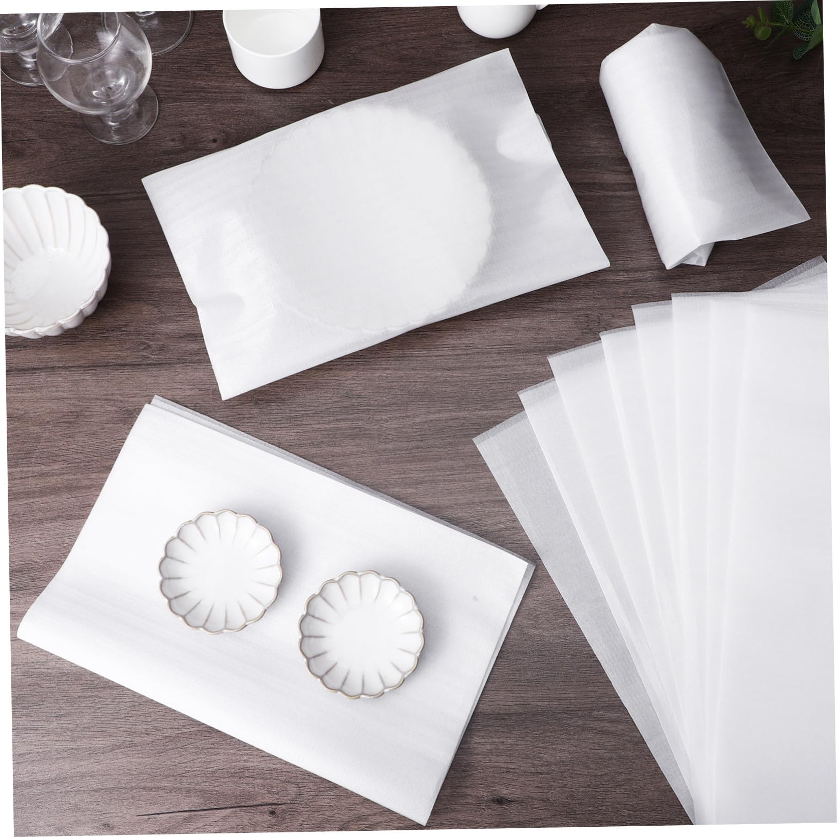 100 Stück PE Schaumstoffbeutel Dicke Leichte Polstertaschen für Umzug Verpackungsmaterial Halbtransparente Reißfeste Schaumstoffverpackung für Geschirr und Versand