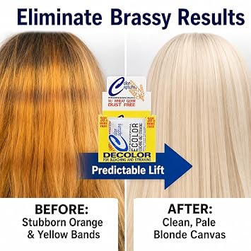 COLOR CAPTUR Professional Hair Lightener Powder 8+ Levels of Lift for Dark & Resistant Hair | Platinum & Silver Tones, Color Correction | Cruelty-Free, Made in USA | 1.3 oz Pack of 12
