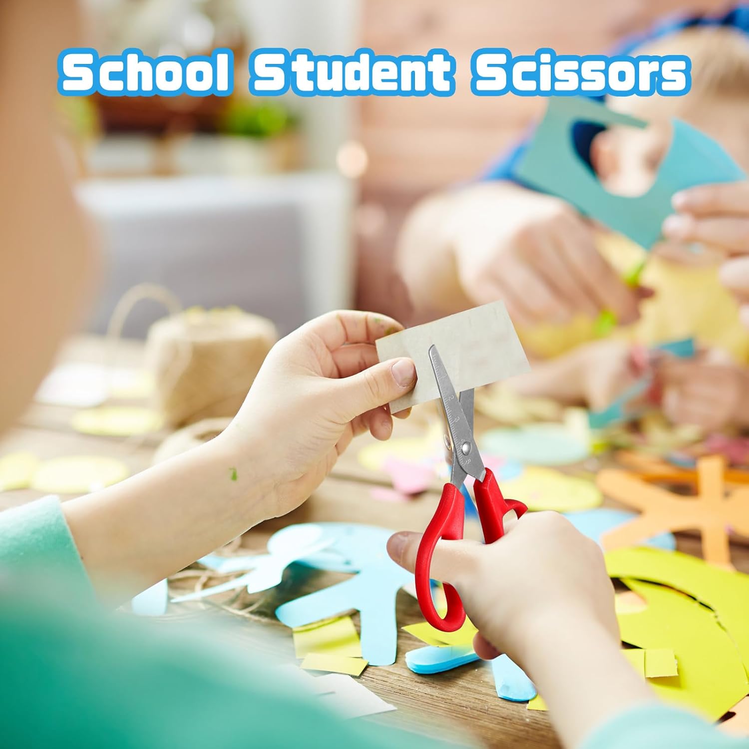 150 Pcs Kids Scissors Bulk Children Blunt Tip Safety Scissors Multipurpose Rounded Tip for Student Office School Craft Supplies (150)