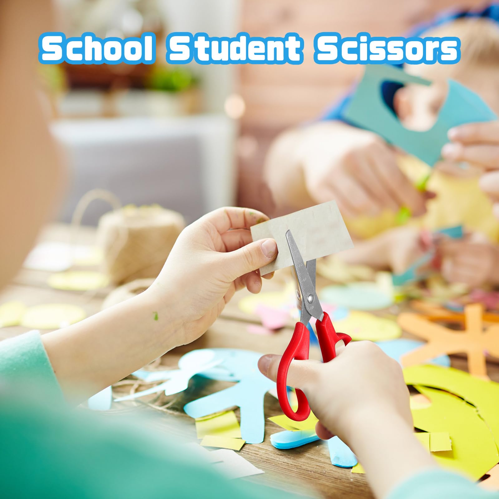 Kinderscheren, stumpfe Spitze, Mehrzweckschere, abgerundete Spitze, für Studenten, Büro, Schule, Bastelbedarf, 150 Stück