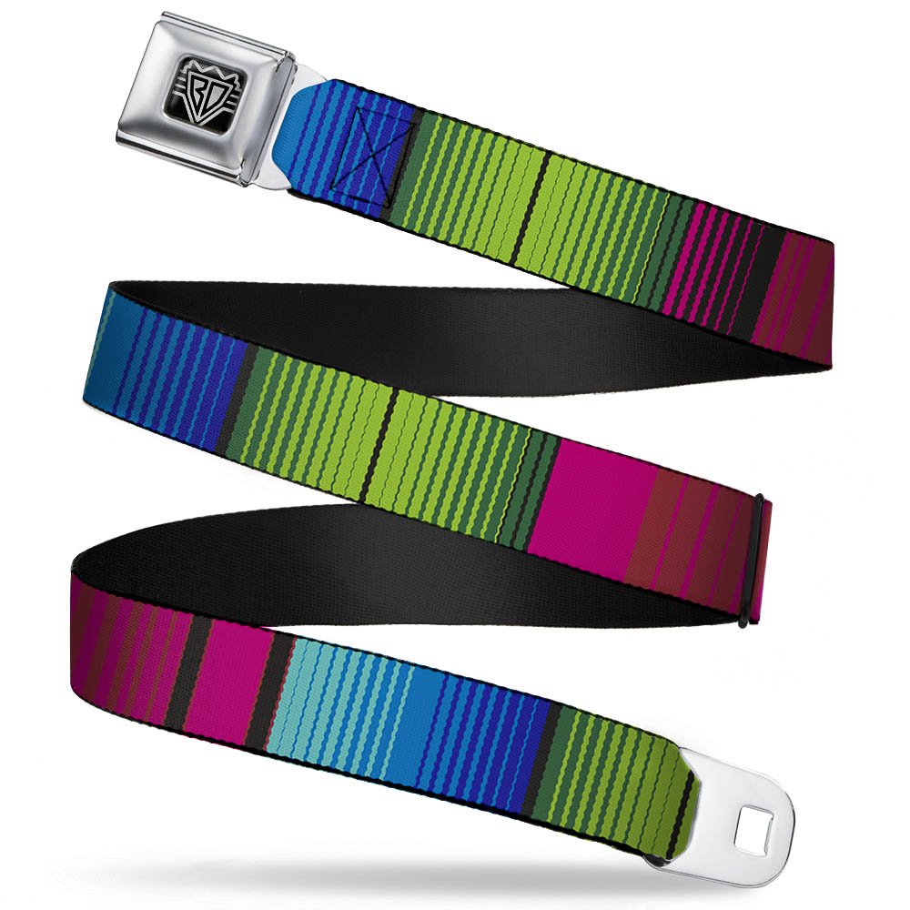 Cinturón de hebilla de seguridad multicolor con rango extensible 20-36 8
