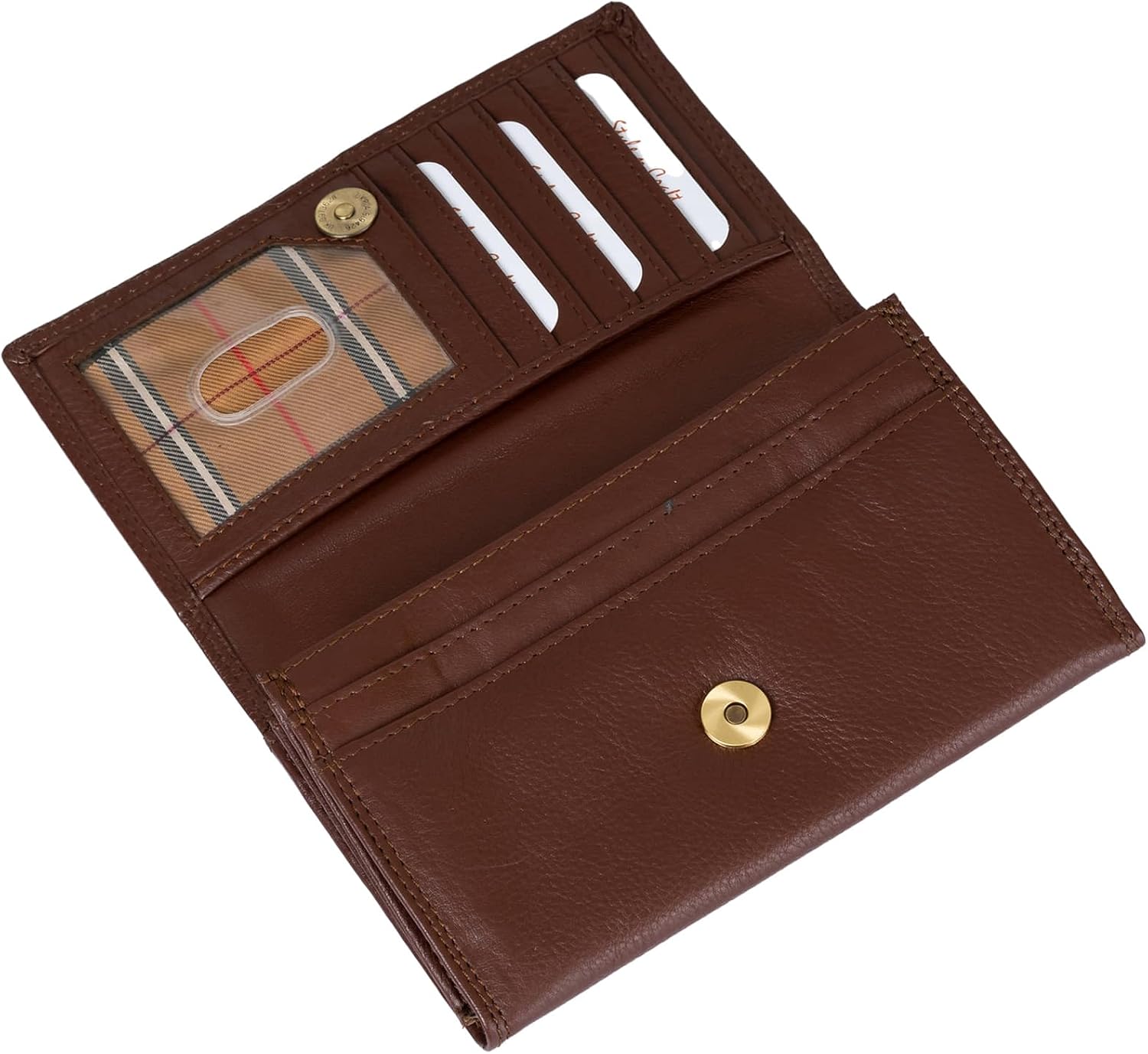 Style N Craft Full-Grain Leather Clutch Wallet for Women, RFID-Protected with Multiple Card Holders - Image 7