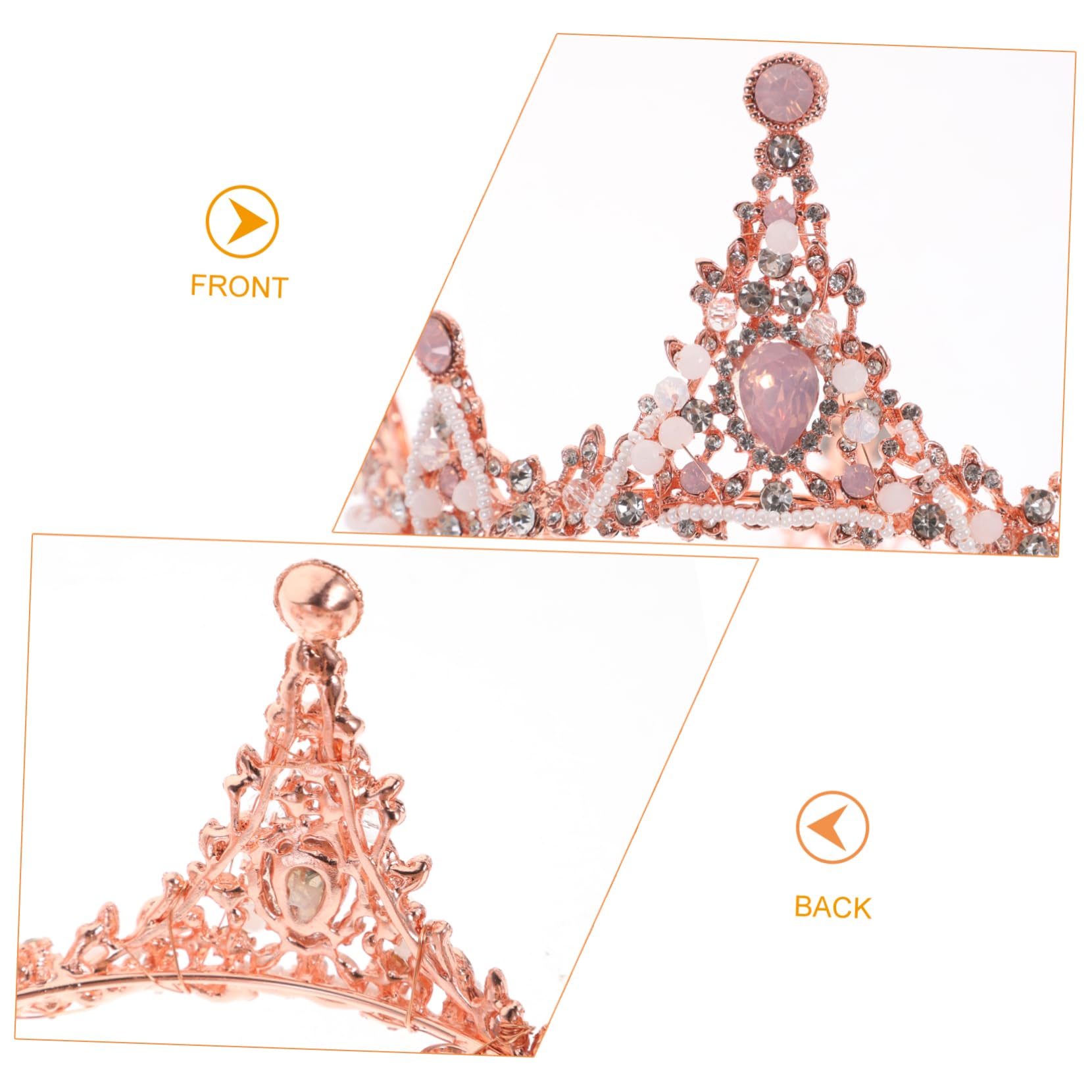 Diadema de Novia Elegante con Diseño de Redonda Rosa para Bodas Tocado Creativo para Mujeres y Niñas Accesorio para y Celebraciones