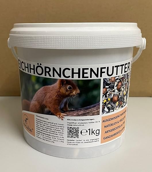 Canifee® – Cibo per scoiattoli 2,2 kg, miscela naturale e completa per tutto l’anno con extra porzione di nocciole – adatto anche per scoiattoli striati - 3