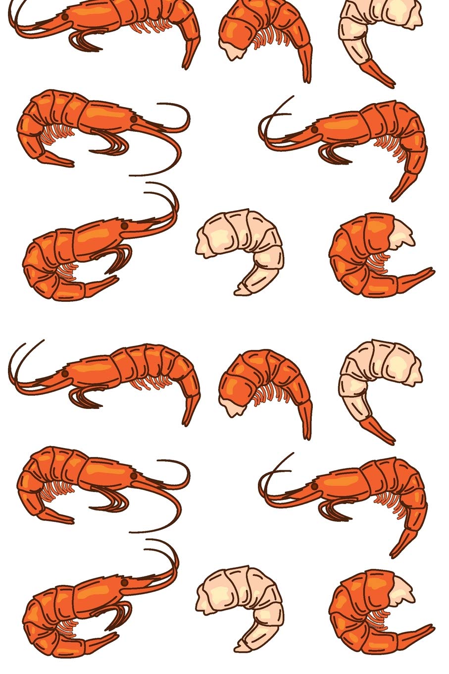 Prawns: Prawn Lovers Gift Lined Notebook Journal 110 Pages