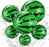Watermelon Beach Balls, PVC Watermelon Inflatable Ball, Summer Pool Balls Fruits Water Polo Summer Plastic Beach Pool Party Supplies Toys, for Pool and Playground