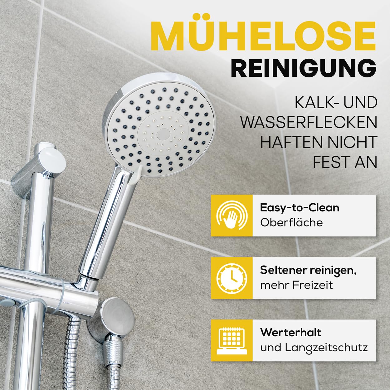 Nanotol Sanitär Set - Easy-to-Clean Nanoversiegelung für das Badezimmer | Kalk entfernen nur mit Wasser | Spart 80% Reinigungszeit