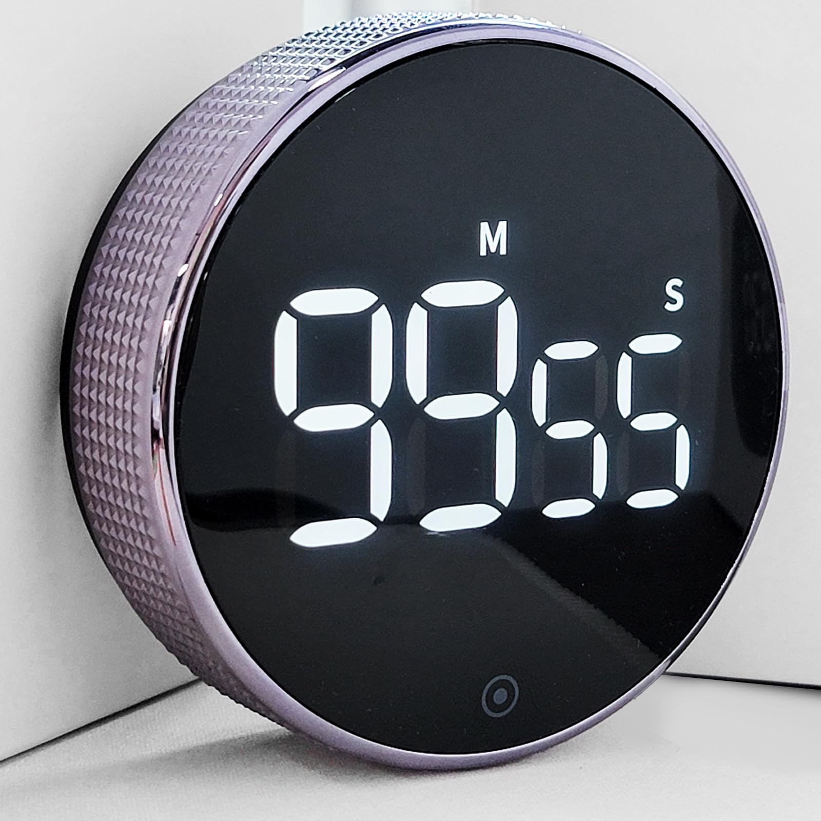 eshomeDigital Kitchen Timers, Magnetic Visual Timer Large LED Display Magnetic Countdown Countup Timer Volume Adjustable for Classroom Cooking Baking Teaching, Easy for Kids and Seniors (Grey)