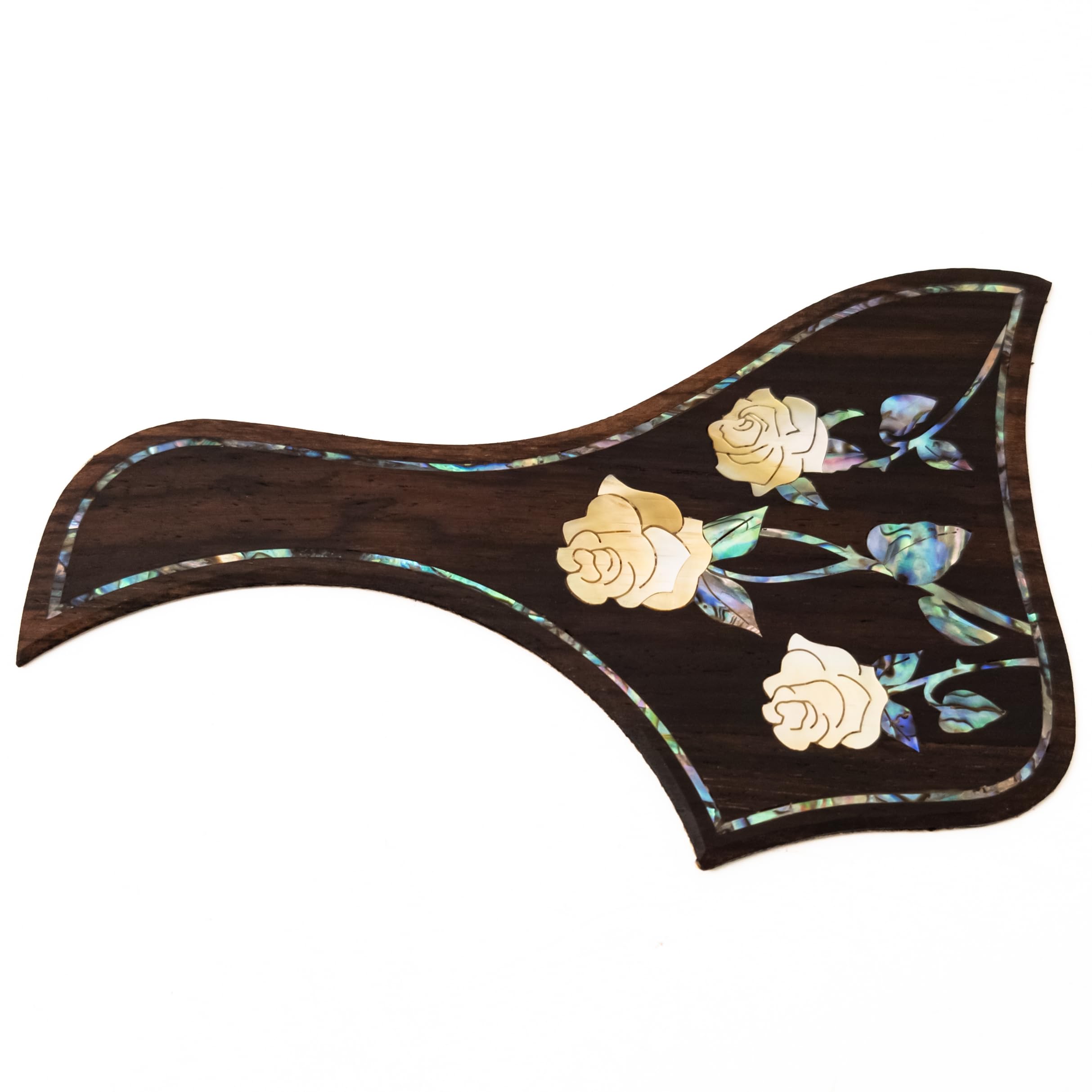 Wysokiej jakości pickguard do gitary akustycznej z palisandru – do gitary Taylor z wkładką z prawdziwej muszli Abalone, samoprzylepny z podkładem 3M, 27 unikalnych wzorów i wielu rozmiarów (SN10)