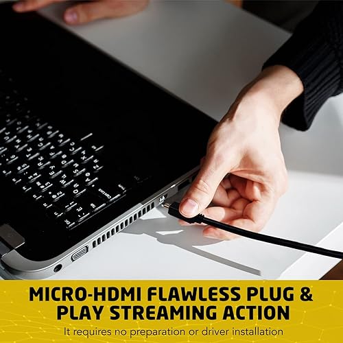 Miniatura 4 de BRENDAZ Cable HDMI compatible con Sony HDR-CX405 HD Handycam, FDR-AX100 4K Ultra HD, FDR-AX53 Ultra HD Handycam videocámara, cable micro HDMI a HDMI