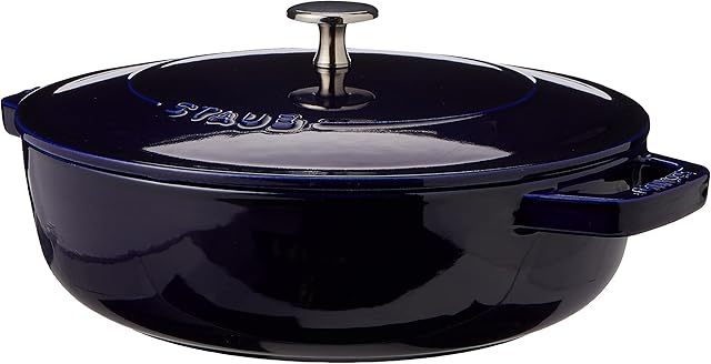 STAUB 40511-477-0 Cast Iron Chistera, Dark Blue, 24 cm