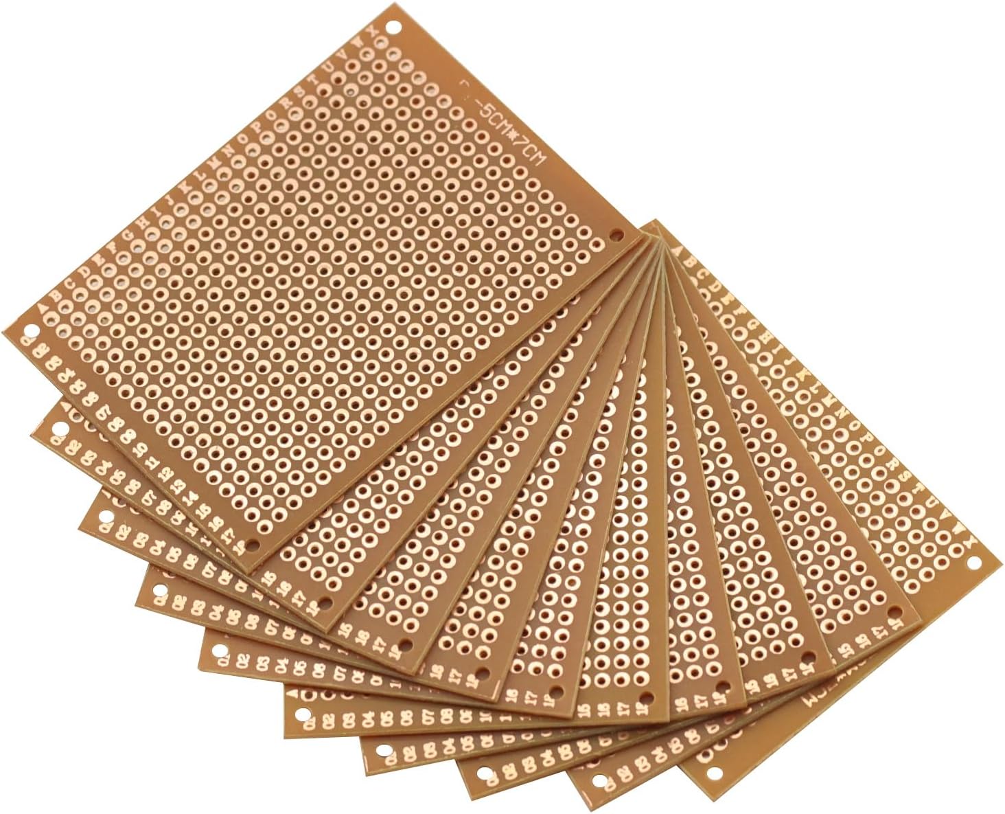 10PCS 5X7CM Prototype Board PCB DIY Universal Circuit Board 5 * 7cm Single Sided PCB protoboard PCB Electronics Kit