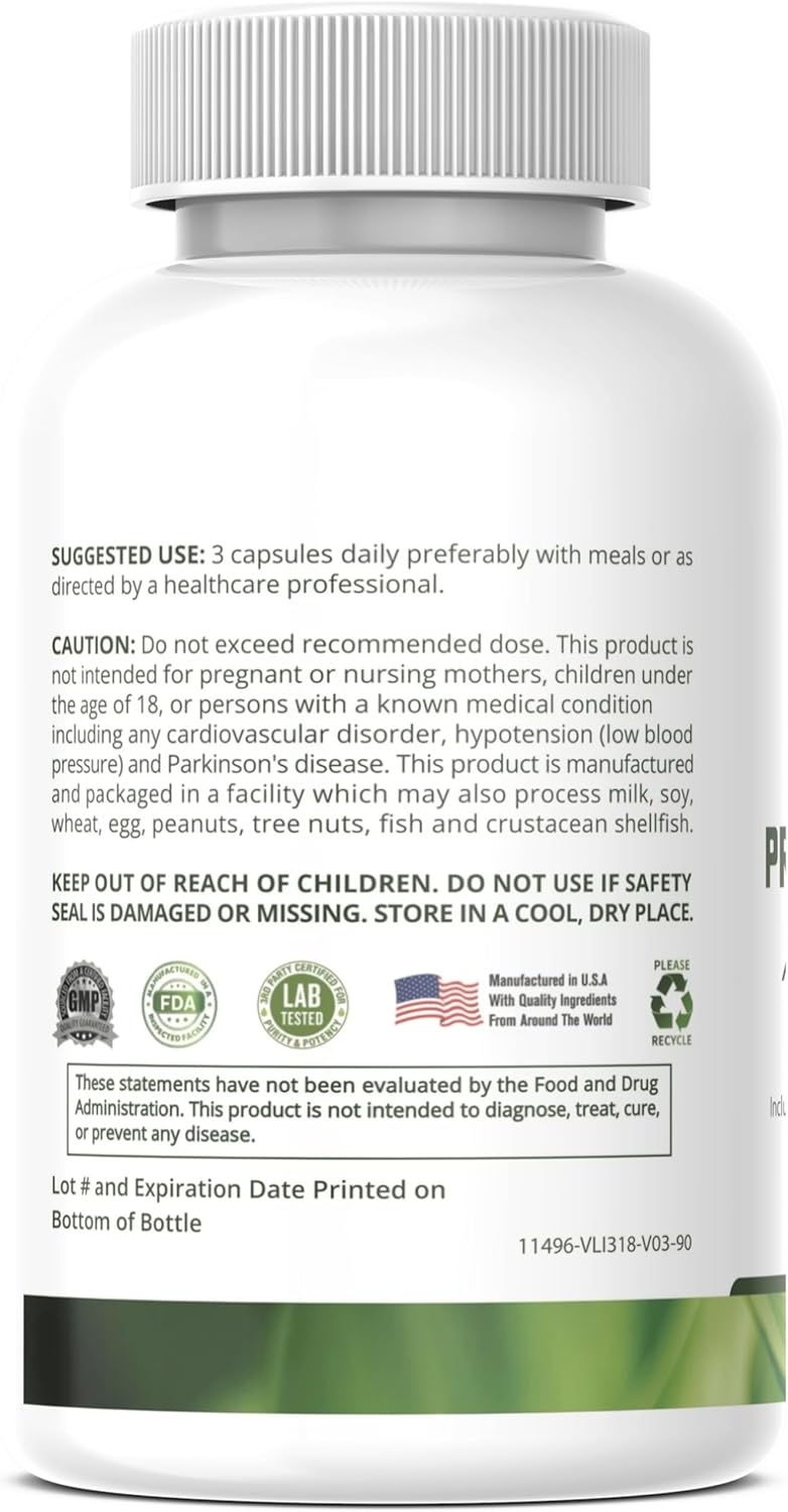 Prostate Supplement for Men - Saw Palmetto, Pygeum Africanum, Beta Sitosterol, Zinc - Urinary Flow and Bladder Control Support - 90 Capsules