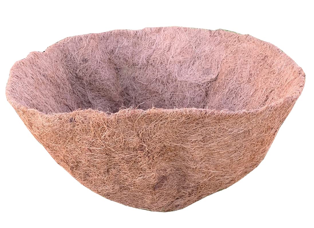 Selections Preformed Round Coco Hanging Basket Planter Liner (40Cm) from B&Q