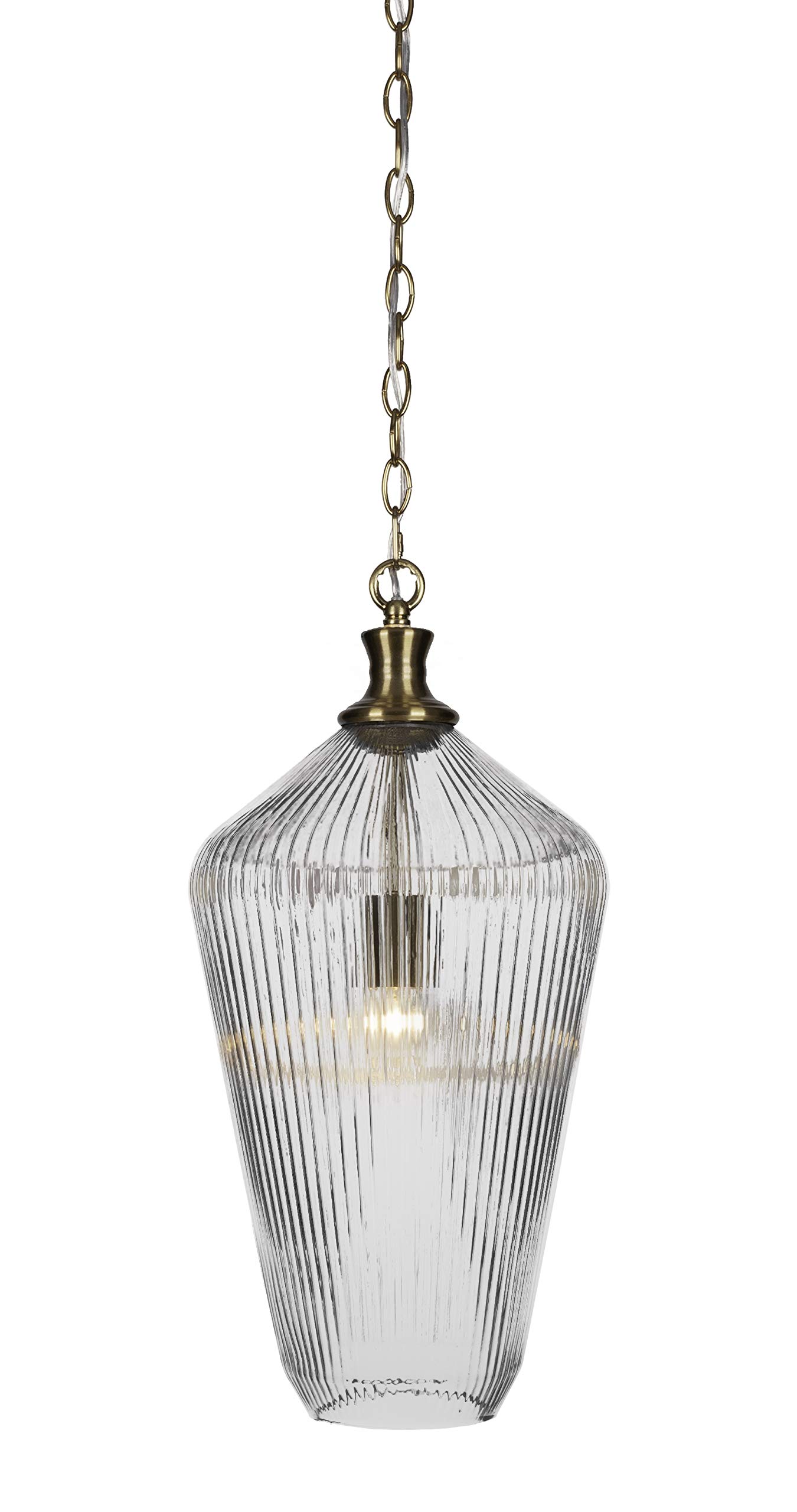 Carina 1 Light Pendant in New Age Brass (93-NAB-4650)