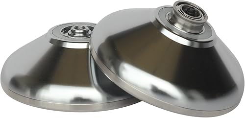 Miniatura 6 de Yoyo King Ghost Bi Metal Aluminio y Acero Trick Yoyo Profesional con Eje Rodamiento de Bolas y Cuerda Extra Plata