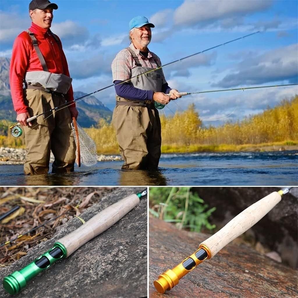 2.7M Fly Fishing Rod Set 5/6 Combo, Fly Rod with Fly Reel Fishing Line, Aluminium Alloy Spool, for Freshwater Saltwater Fishing