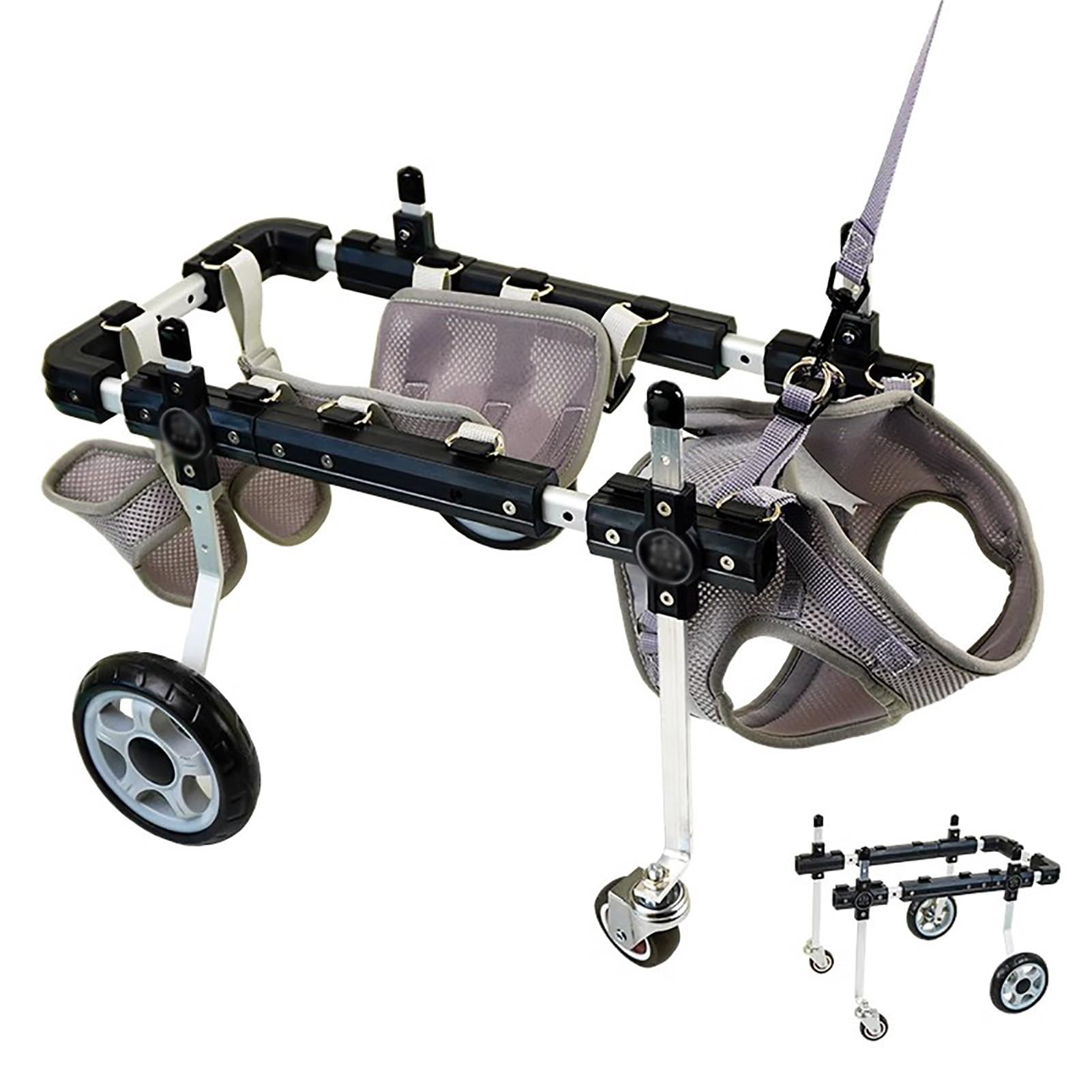 Silla de ruedas para perros mayores y carrito de movilidad adaptable 1