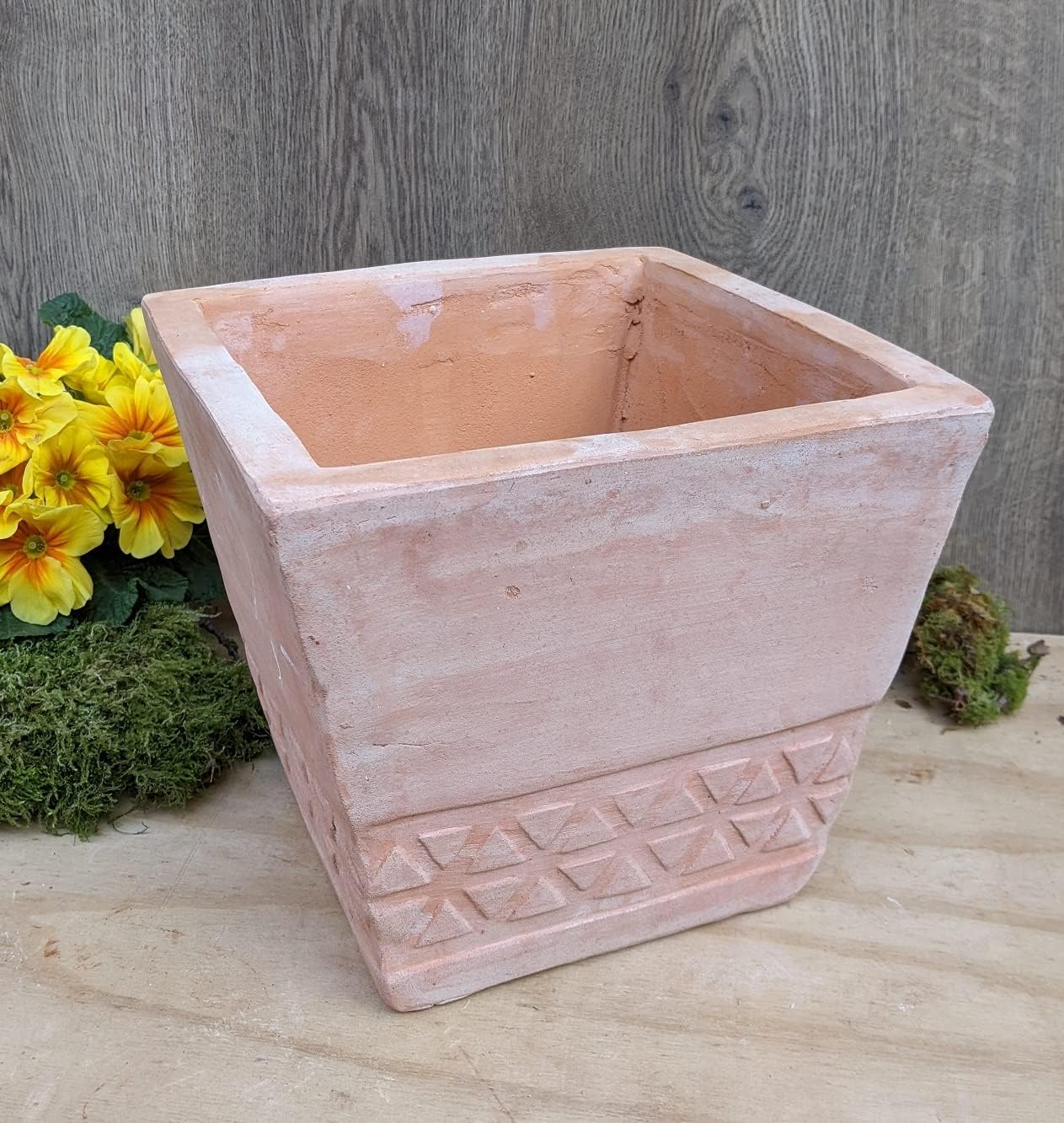 Terracotta Topfe Eckig