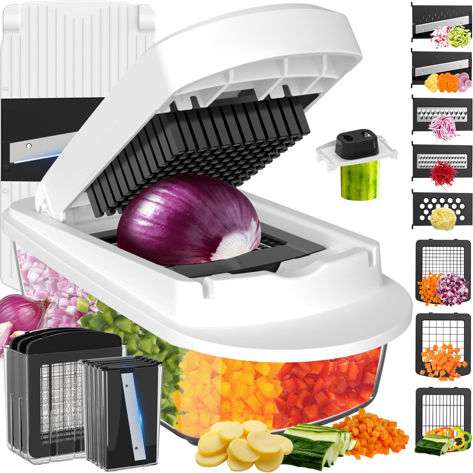 20% Off Ukeetap 8-Blade Vegetable Chopper + Container - Image 1