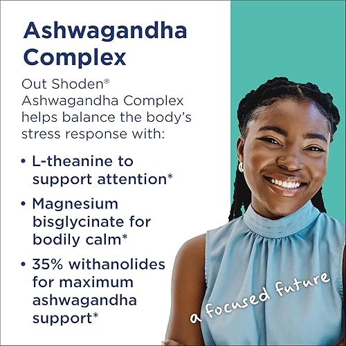Miniatura 3 de MethylPro Ashwagandha Complex - Ashwagandha, suplemento de magnesio + L-teanina para mujeres + hombres, apoyo al estrés, calma, concentración +