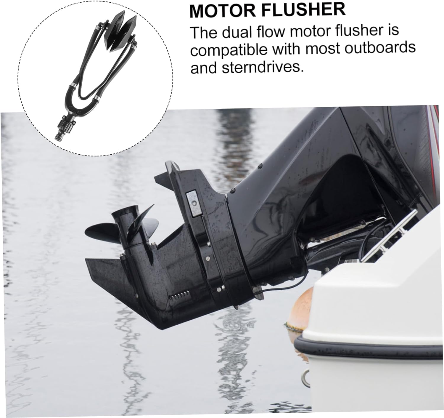 Boat Engine Cleaning Tool Motor Flusher Outboard Water Flusher Muffs Yacht Accessories