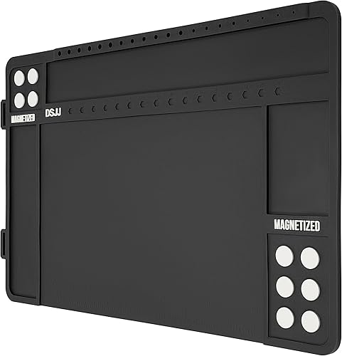 Miniatura 8 de Tapete de limpieza de armas, almohadilla magnética de alta calidad con bandeja organizadora de piezas, alfombrilla de goma antideslizante,