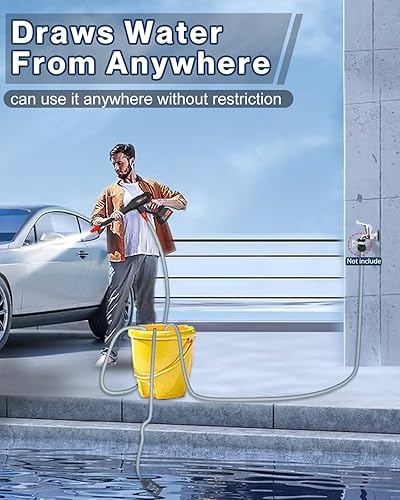 Miniatura 8 de Cordless Pressure Washer - MAX 1250 PSI Battery Powered Pressure Washer, 21V Portable Cordless Power Washer with Rechargeable 4.0Ah Battery for