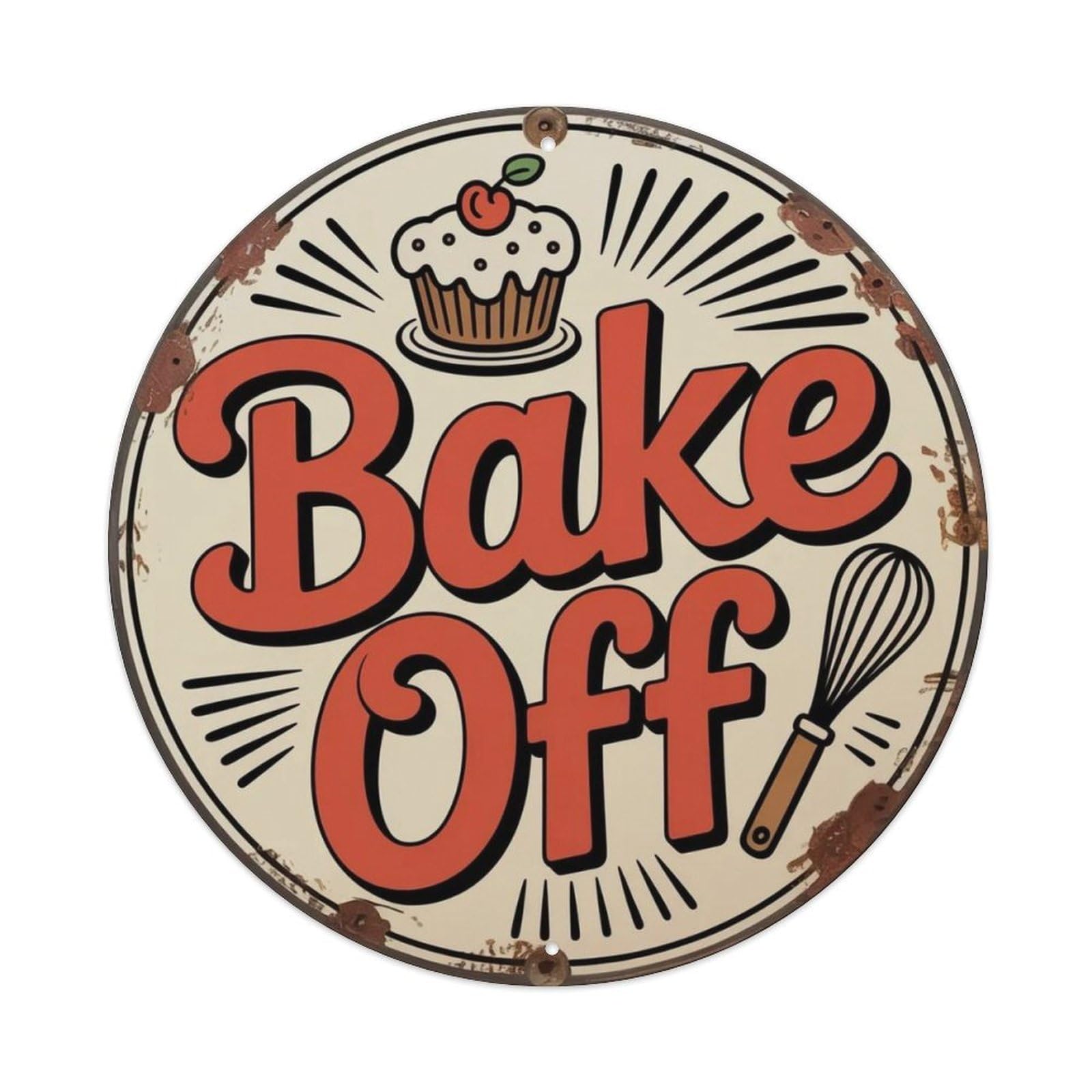 Bake Off Metal Tin Sign Plaque