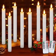 OCATO Flameless Taper Candles Battery Operated Candles Window Candle 8 Pack 