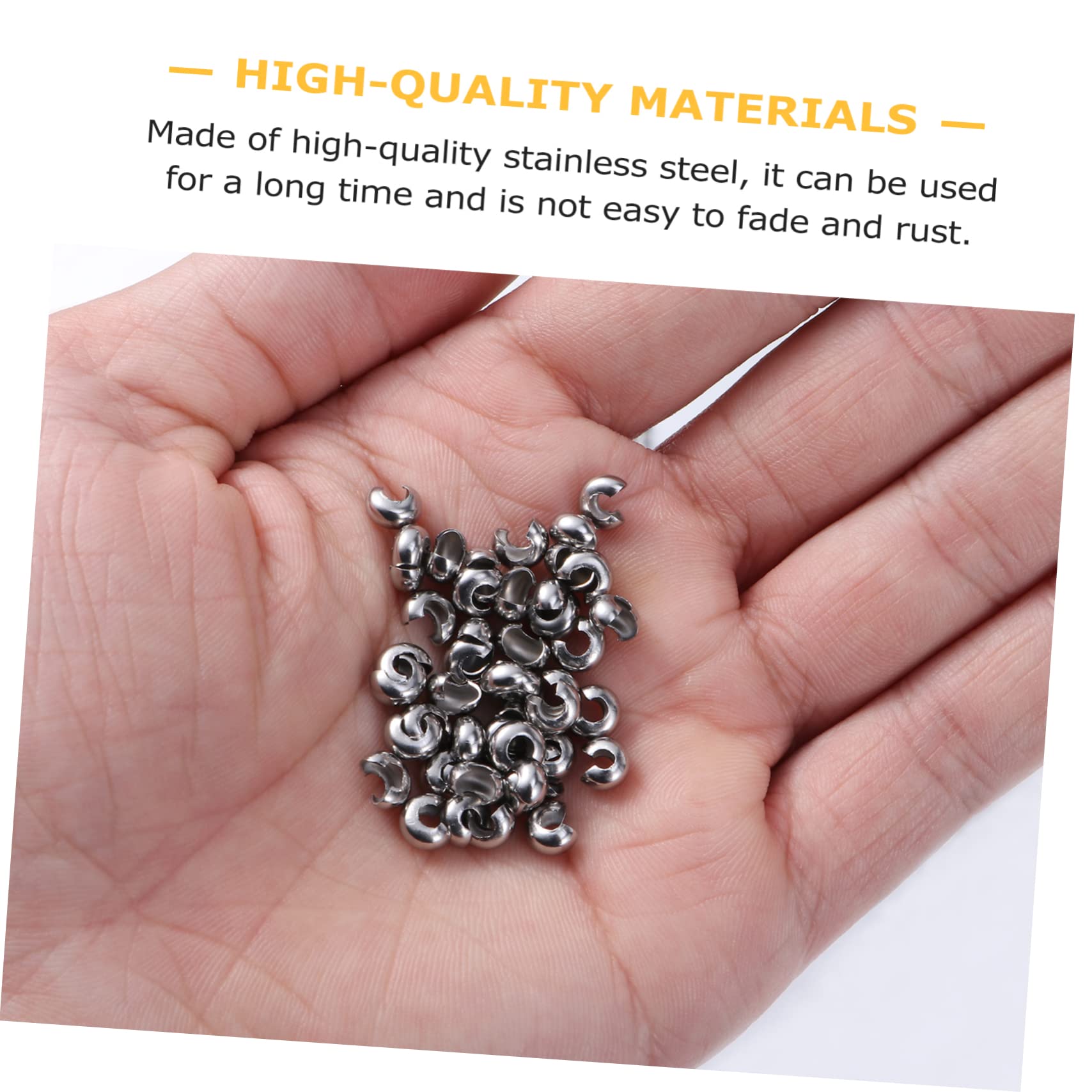 ABOOFAN 600piezas Broches De Acero Inoxidable Para Cierres Para Pulseras Llaveros y Collares Accesorios De Joyería Artesanal