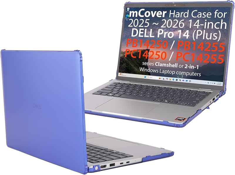 Case ONLY Compatible for 2025-2026 14" Dell Pro 14 Plus PB14250 PB14255 and Pro 14 PC14250 PC14255 Windows PC (NOT Fitting Any Other Dell Models)- Blue