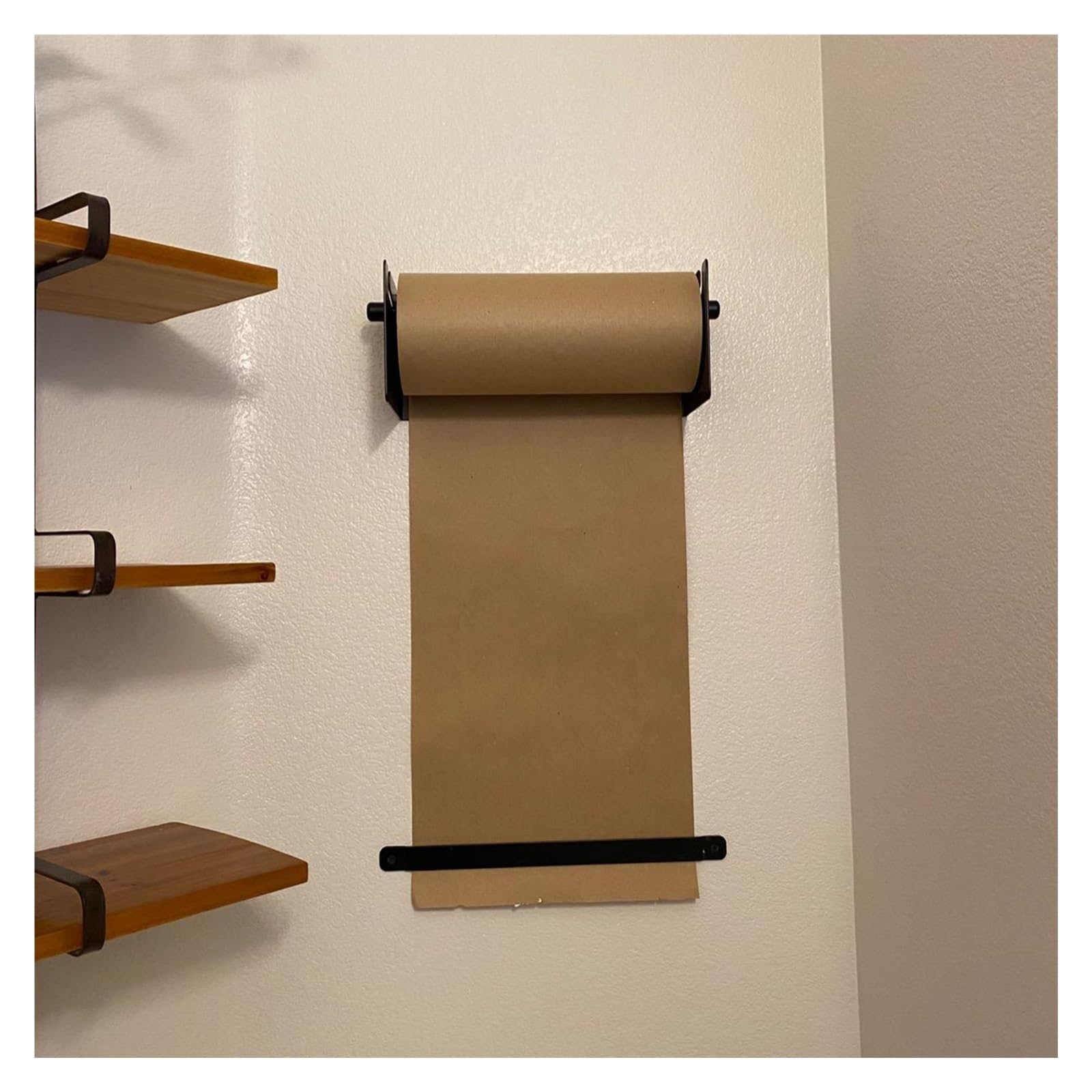 Distributeur de papier kraft, Distributeur et coupe-rouleau de papier kraft de 39, 51 et 66 po, support mural robuste(Width 99cm/39in)