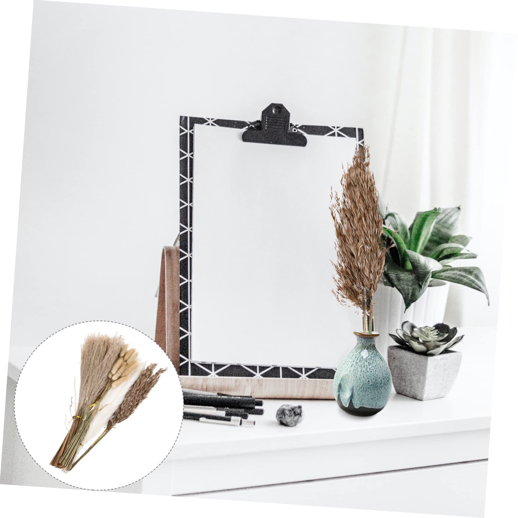Cabilock Ramo De Flores Secas De Phragmites para Decoración De Hogar Arreglo Floral Natural para Bodas y Fiestas Estilo Rústico Mantenimiento