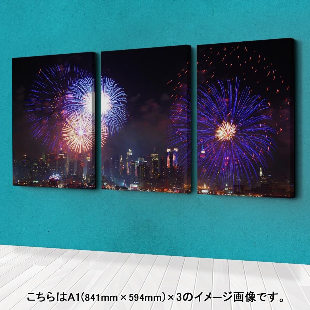 Amazon.co.jp: アートパネル 3連 3枚セット 絵 絵画 飾り