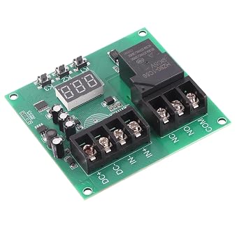 DC 0-30A Current Detection Module, Overcurrent Protection Relay with Sensor, 7-30V Current Monitoring Controller with LED Display for Circuit Protection