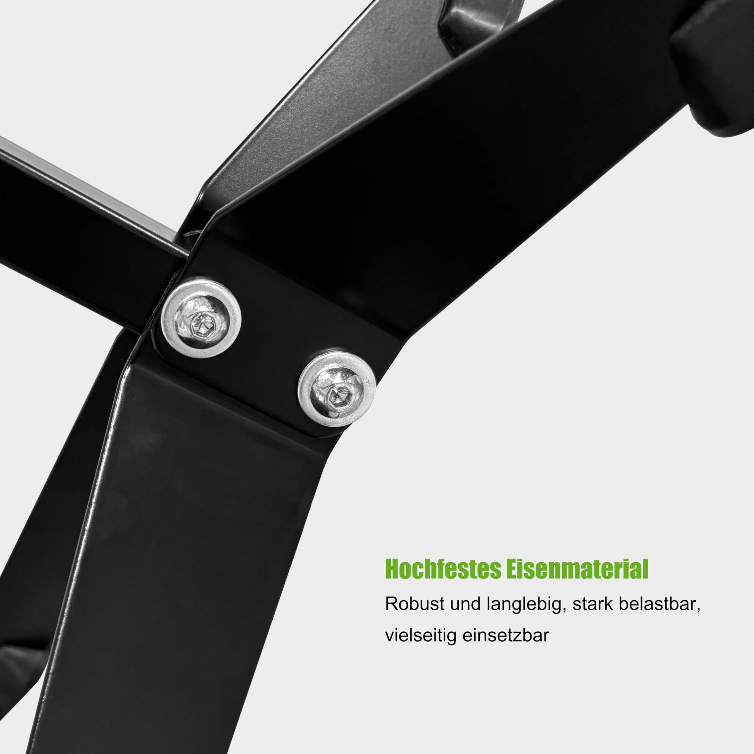 Mimoke verstellbarer Fahrradständer mit Gummihaken, robust und kratzfest. Platzsparendes Design für einfache Wartung und sicheres Parken (schwarz)