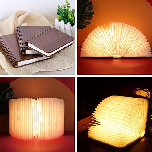 Miniatura 7 de Lámpara de madera para libros de 4.7 pulgadas, regalos para amantes de los libros, regalos de agradecimiento para profesores para mujeres, luz de