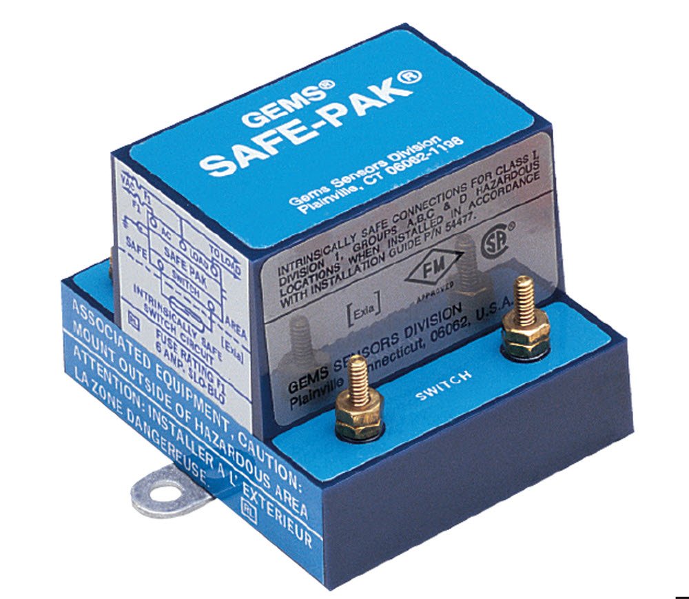 Gems Sensors 22445 Intrinsically SafePak Relay, 95 to 135 VAC Voltage